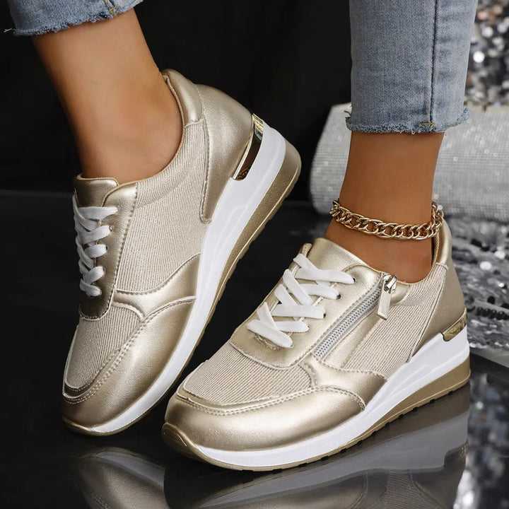 Olivia™ | Nouvelles baskets ergonomiques à lacets et fermeture éclair latérale pour femmes