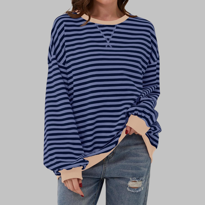 LUKA | T-shirt manches longues à rayures tendance