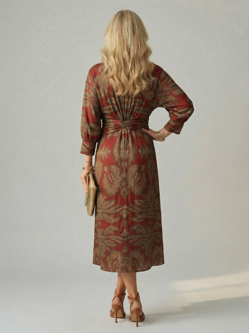 Anne | Robe Midi Croisée