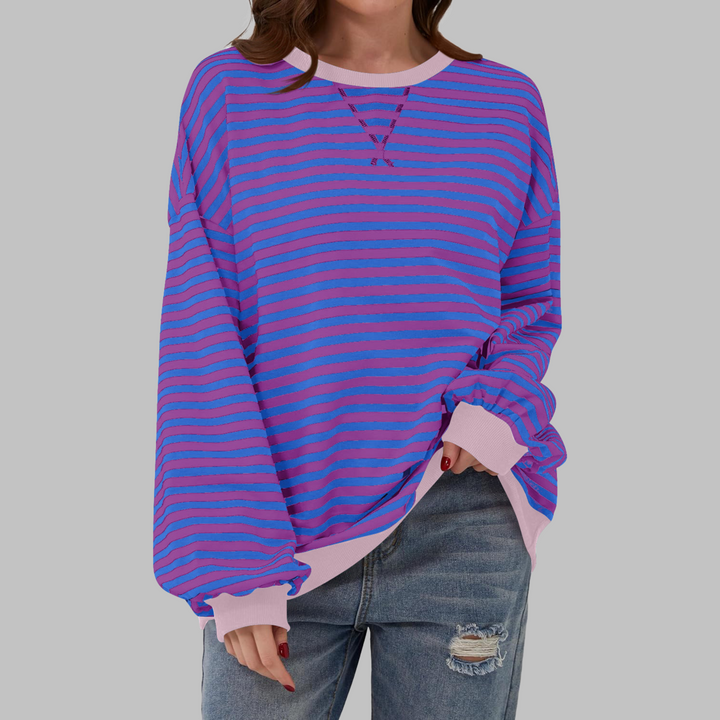 LUKA | T-shirt manches longues à rayures tendance