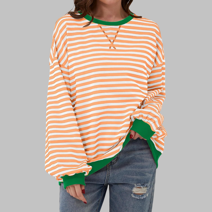 LUKA | T-shirt manches longues à rayures tendance