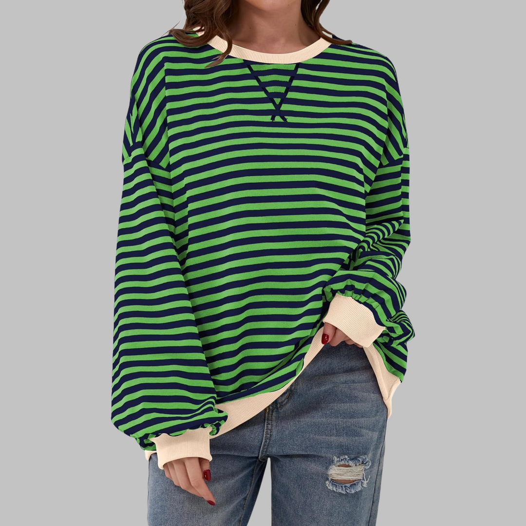 LUKA | T-shirt manches longues à rayures tendance