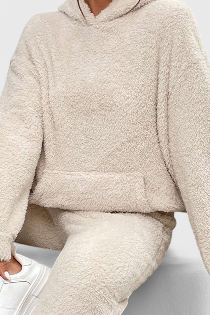 Billie Ensemble Deux Pièces en Teddy Doux et Chaleureux
