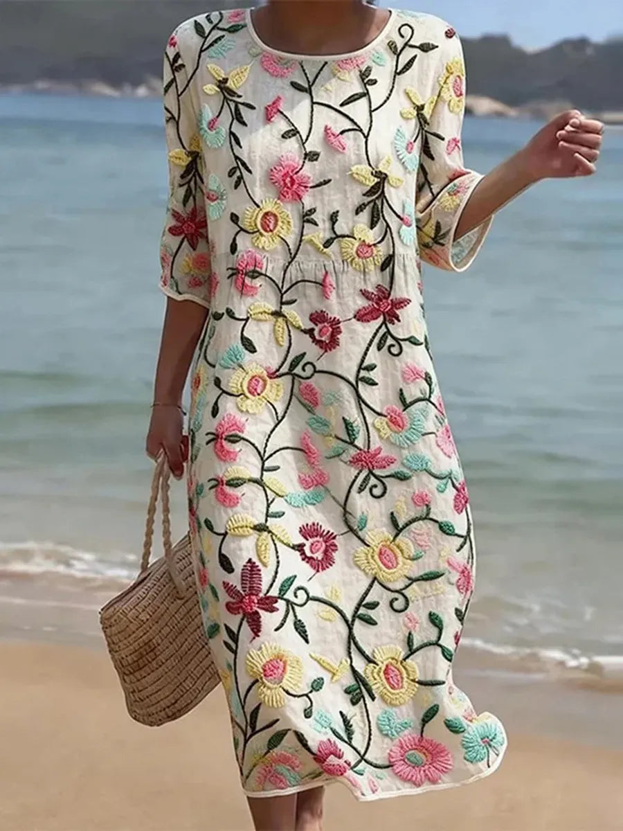 Raquel | Robe Vintage Brodée