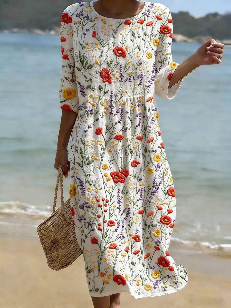 Raquel | Robe Vintage Brodée