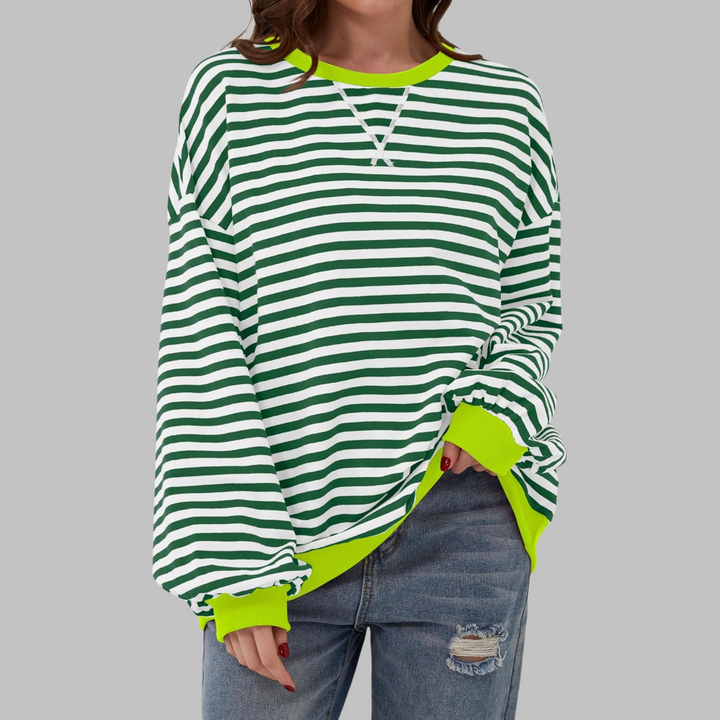 LUKA | T-shirt manches longues à rayures tendance