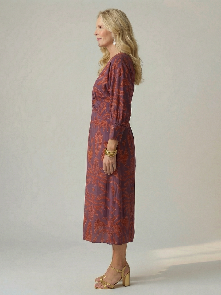 Anne | Robe Midi Croisée