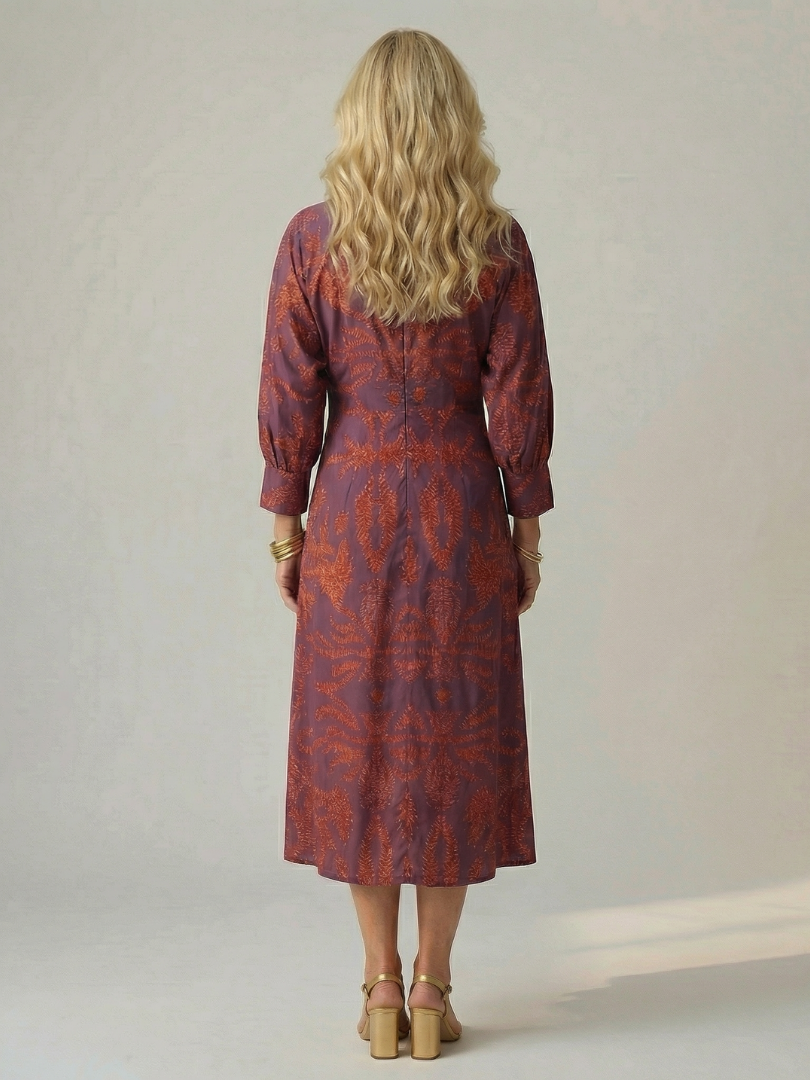 Anne | Robe Midi Croisée
