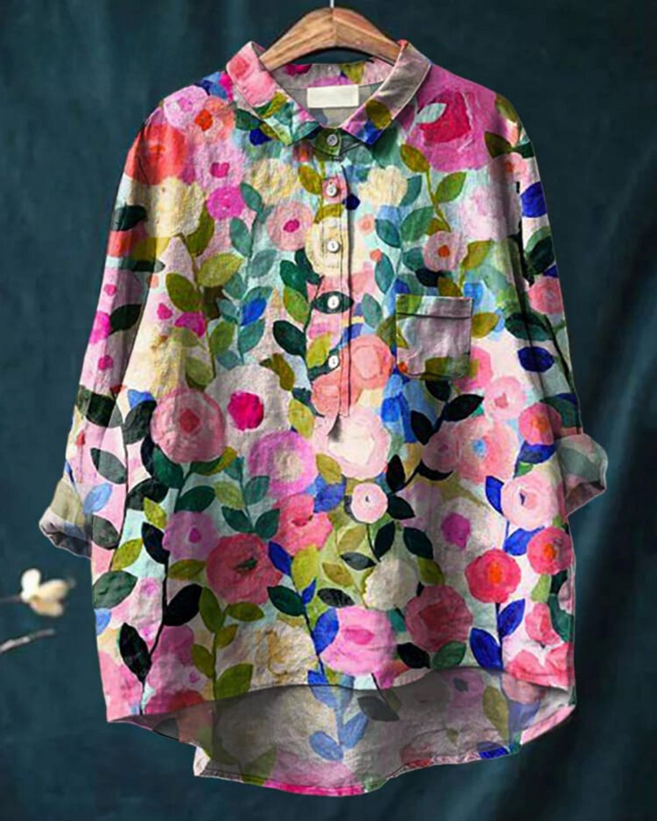 Claire™ | Blouse chic à fleurs