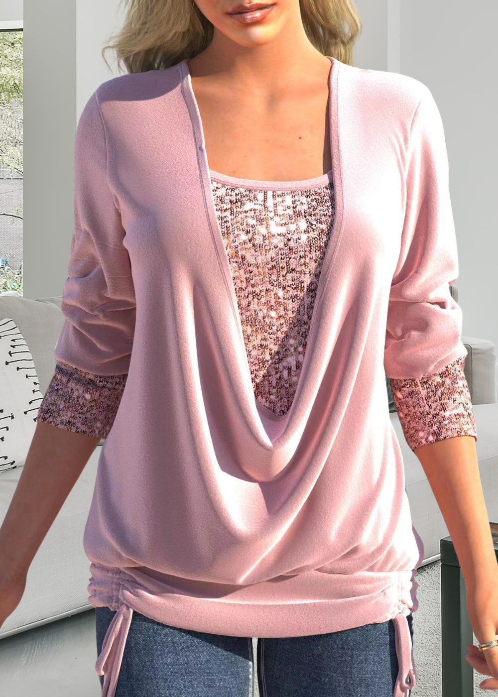 Liora™ | Élégant Top en Deux Parties