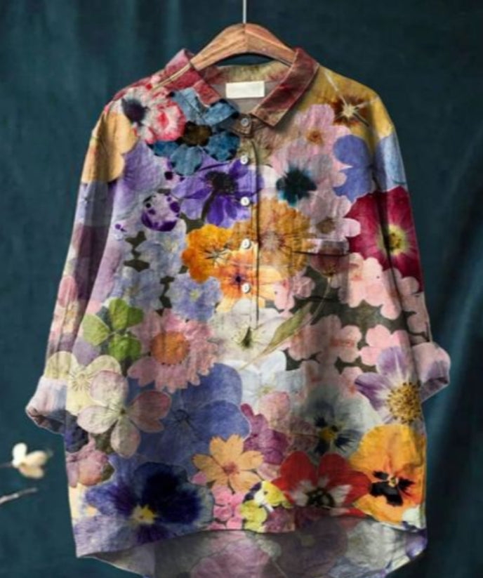 Claire™ | Blouse chic à fleurs