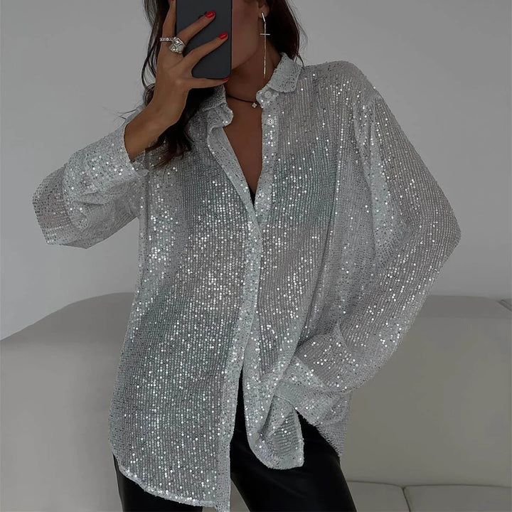 Zela™ | Robe Midi Élégante à Paillettes
