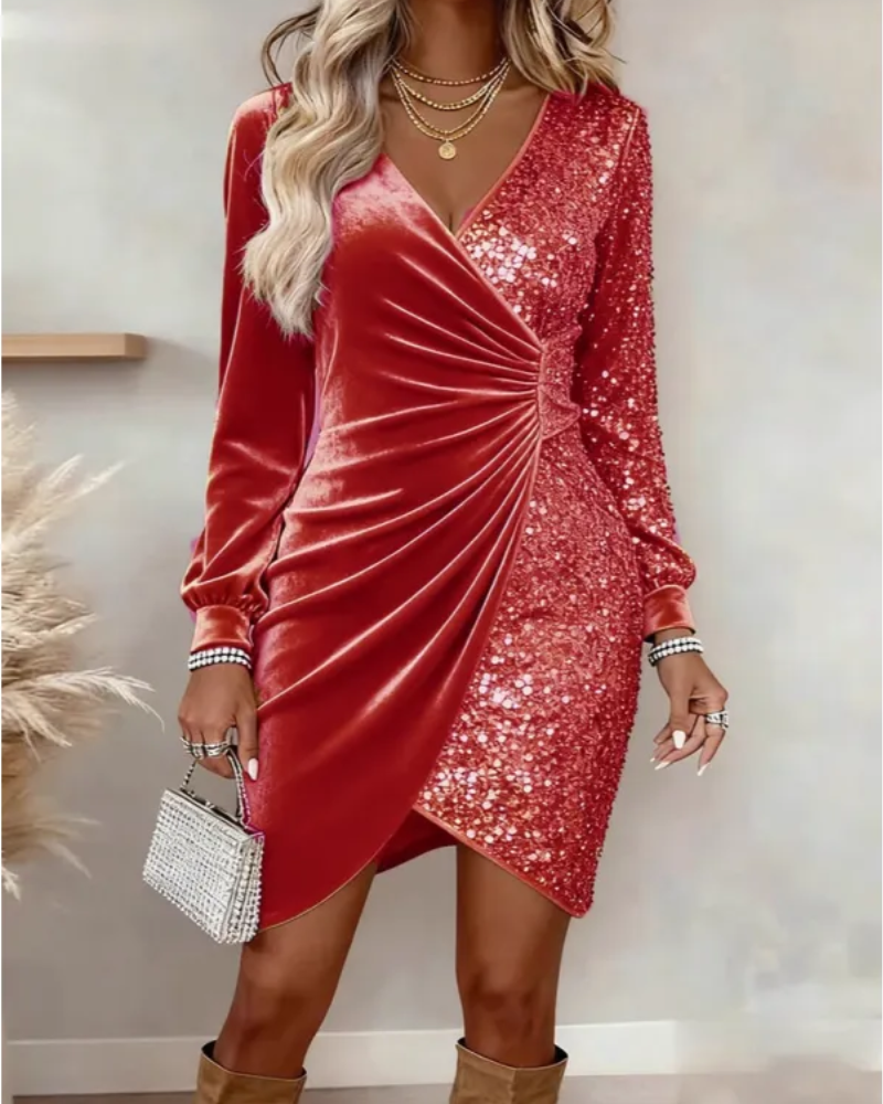 Vani™ | Robe de Soirée Élégante à Paillettes