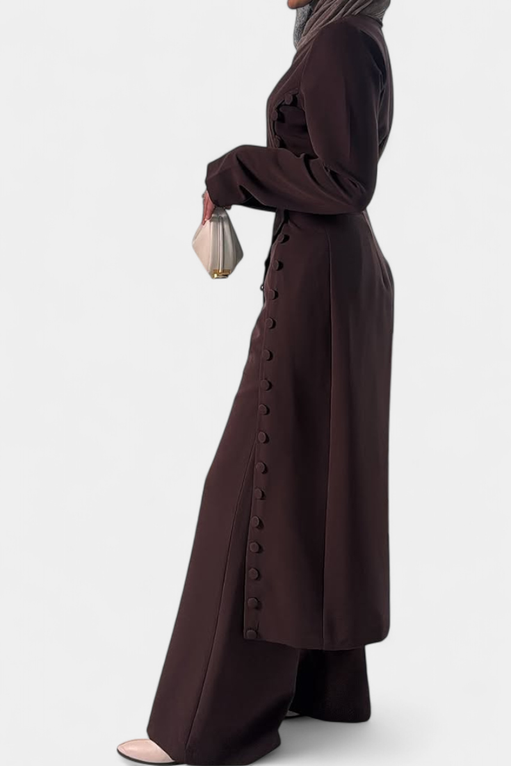 Melissa Ensemble Décontracté Boutonné en Tissu Léger
