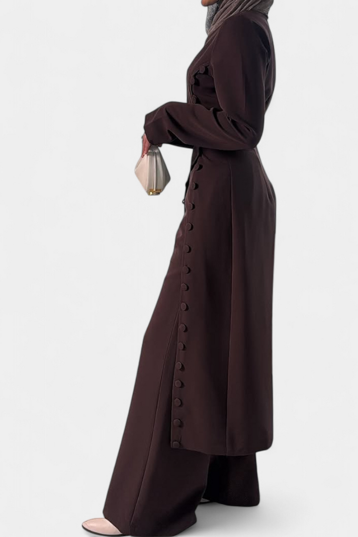 Melissa Ensemble Décontracté Boutonné en Tissu Léger