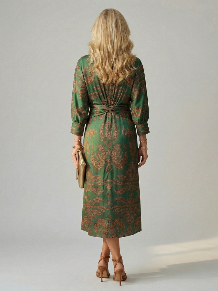 Anne | Robe Midi Croisée