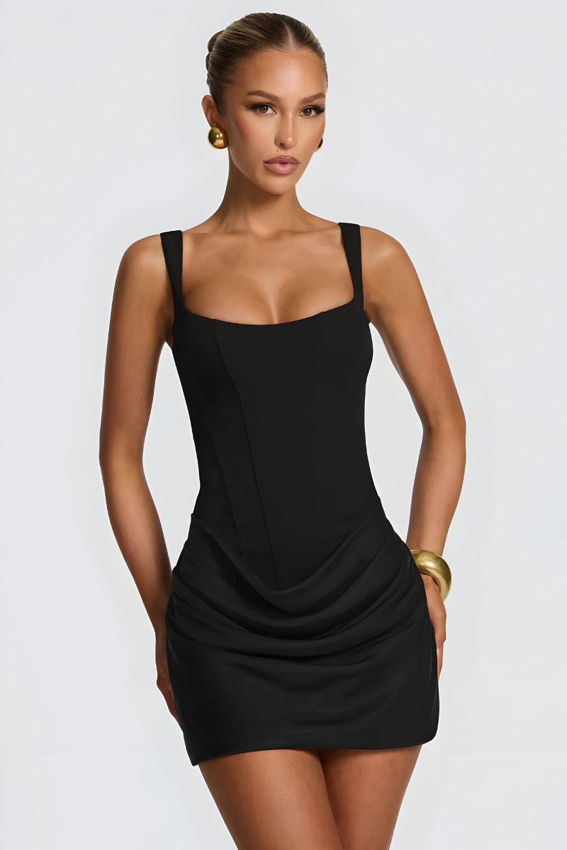 Ziva™ | Robe de Soirée Élégante Drapée