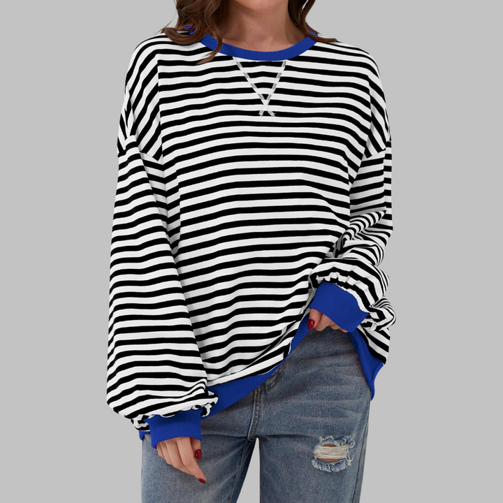 LUKA | T-shirt manches longues à rayures tendance