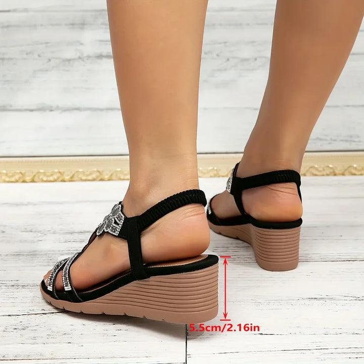 Élise™ | Sandales compensées ergonomiques élégantes pour femmes