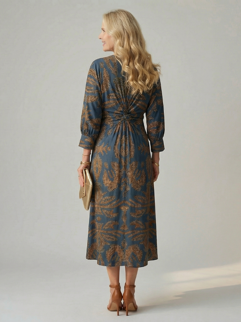 Anne | Robe Midi Croisée