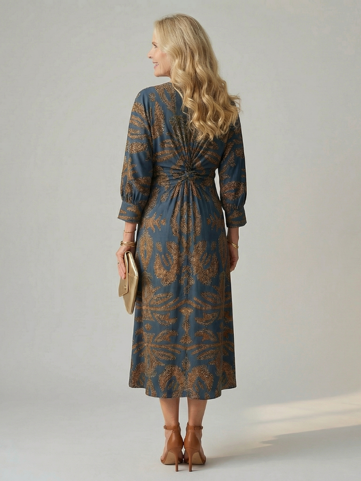 Anne | Robe Midi Croisée