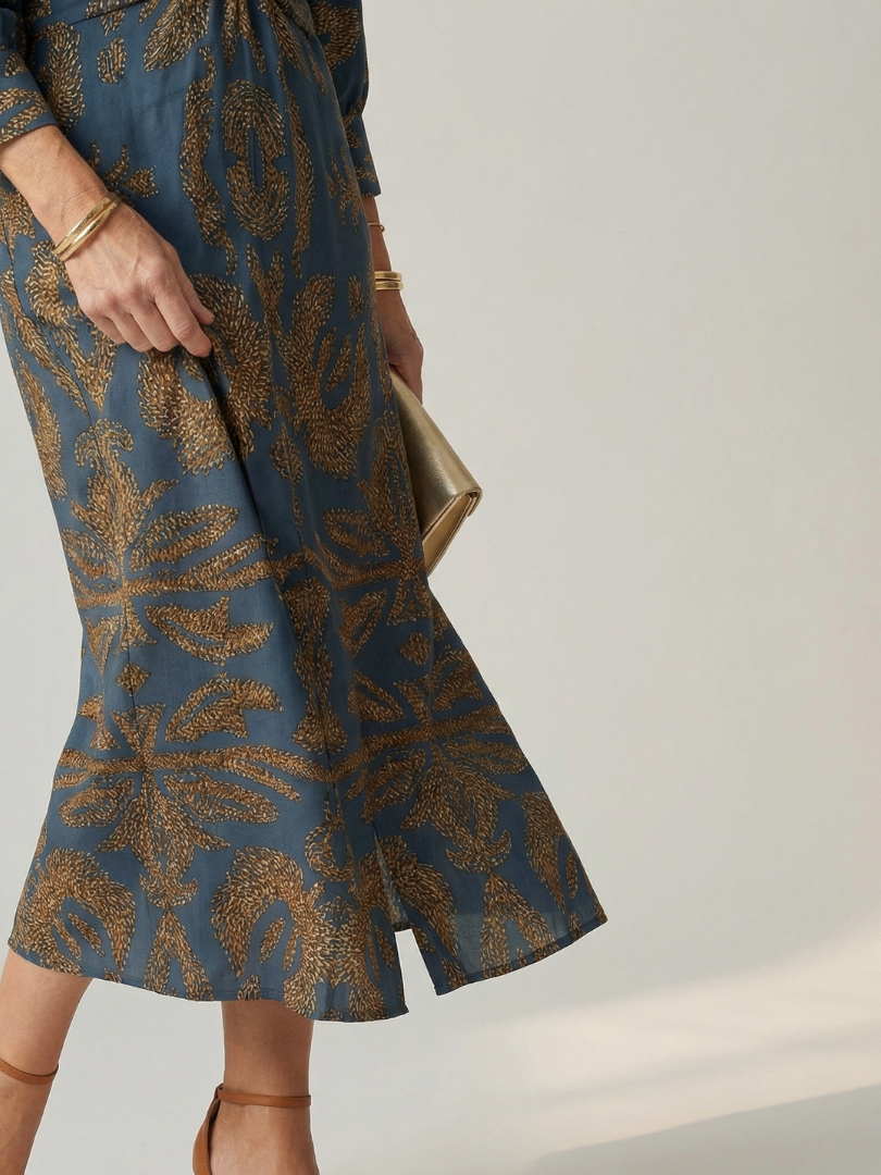 Anne | Robe Midi Croisée