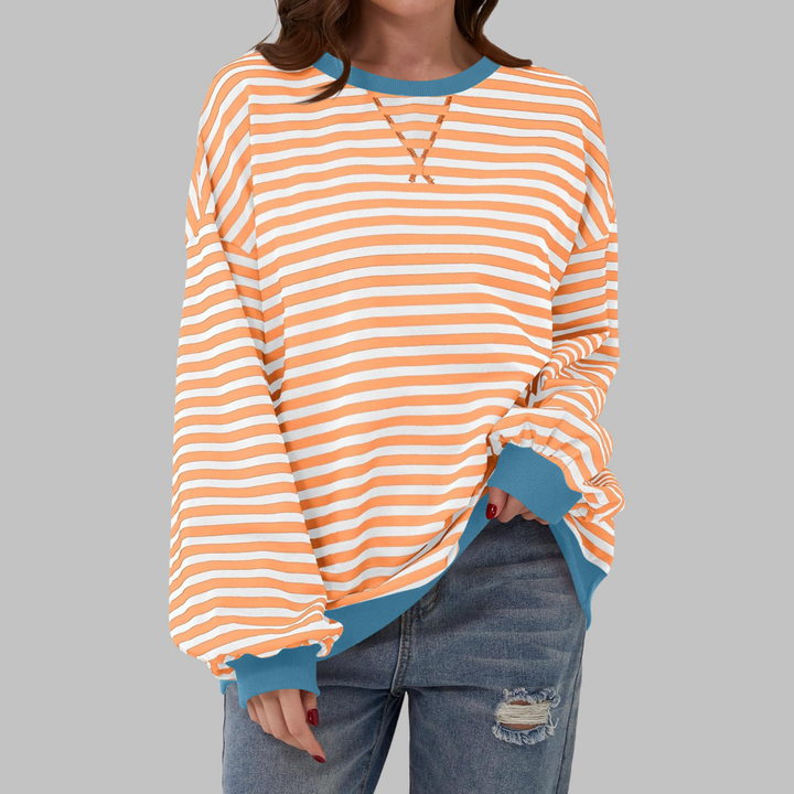 LUKA | T-shirt manches longues à rayures tendance