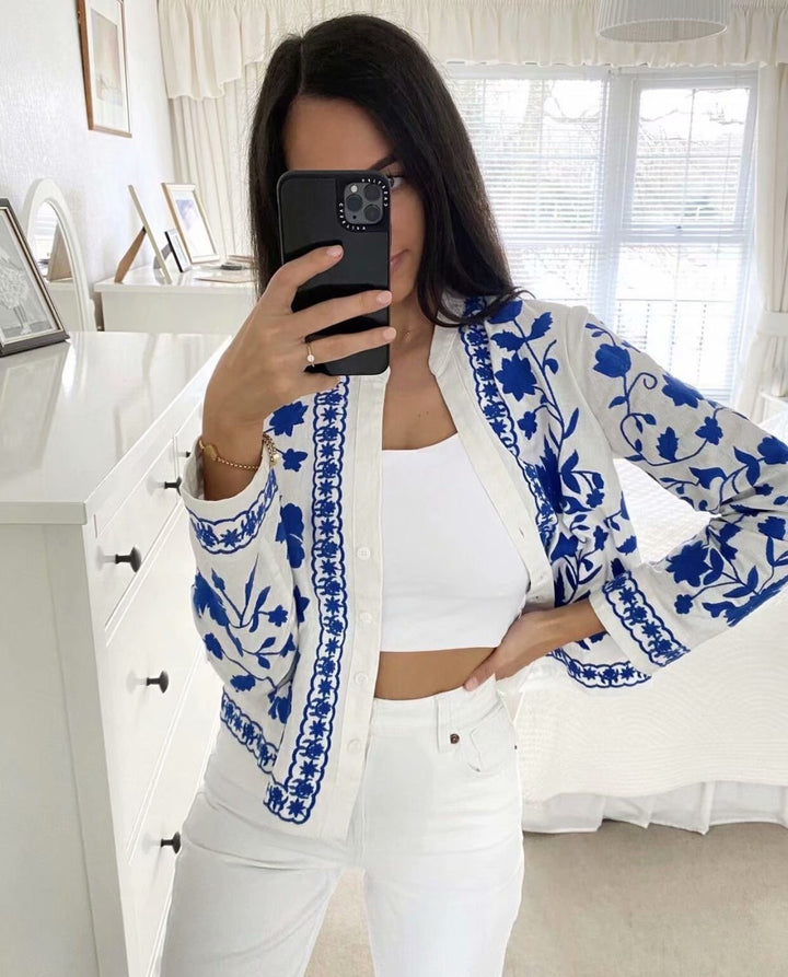 Hélène | Blouse brodée à l'esprit bohème