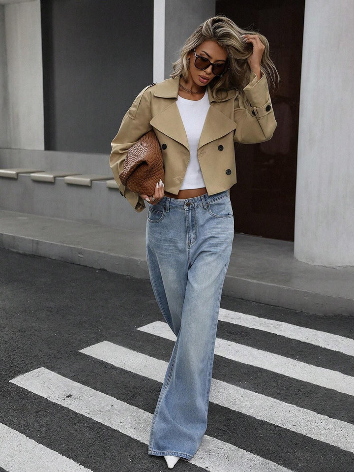 Cléo | Trench-coat cropped à l'esprit urbain