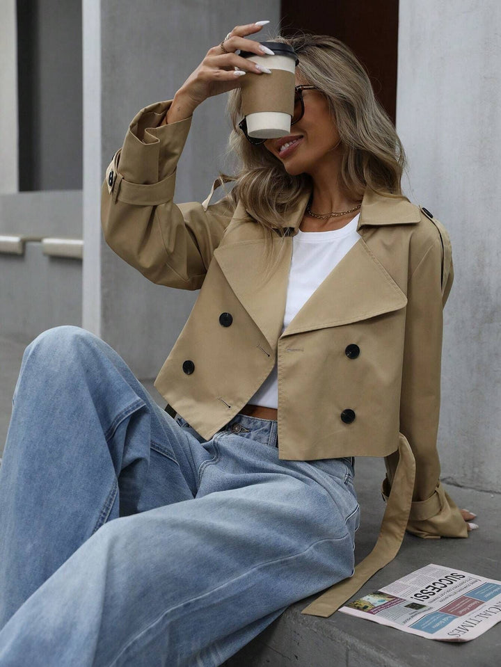 Cléo | Trench-coat cropped à l'esprit urbain
