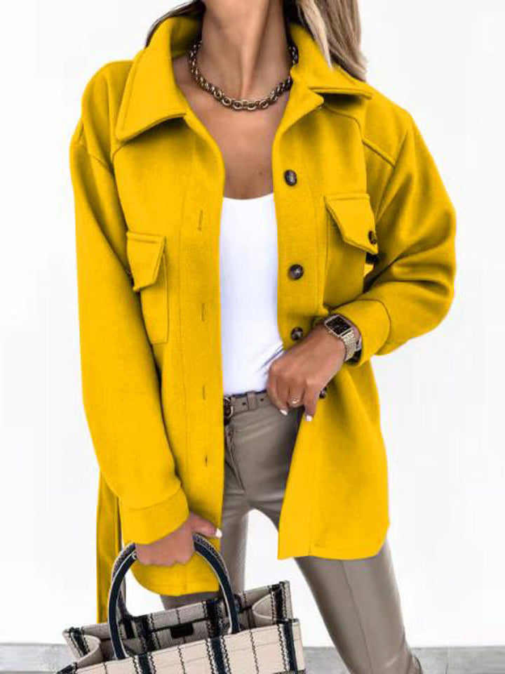 Daphné | Veste chic à boutons et col chemise