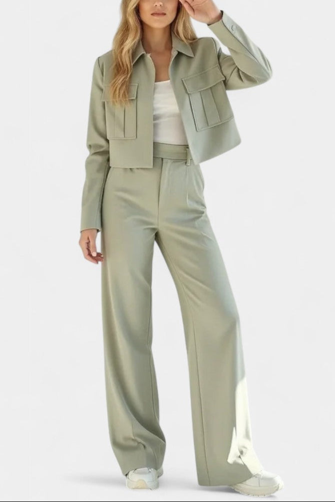 Inga Ensemble Minimaliste à Touche Luxe Décontracté