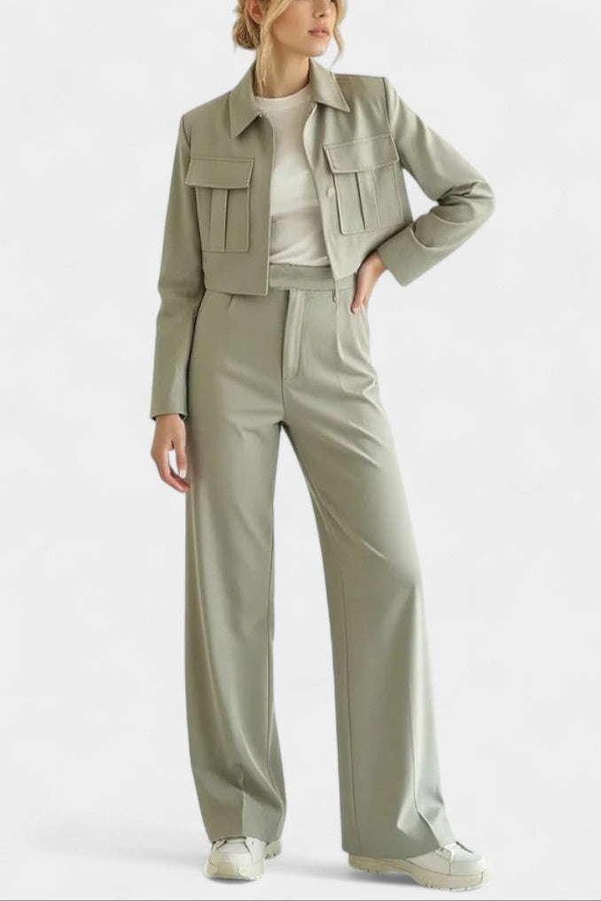 Inga Ensemble Minimaliste à Touche Luxe Décontracté