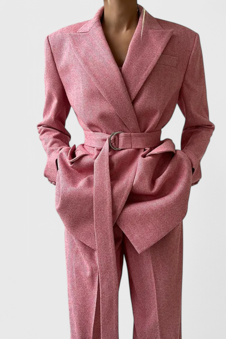 Evena Ensemble Tailleur 3 Pièces avec Corset Structuré