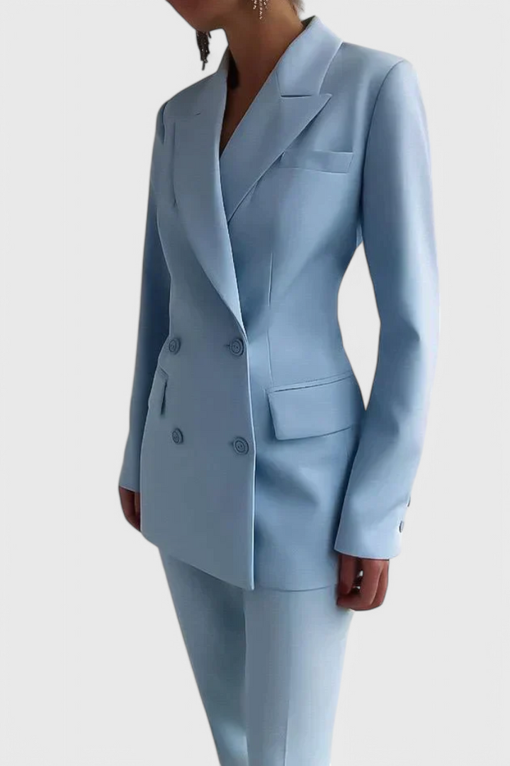 Jolene Blazer Structuré & Pantalon Large Élégant