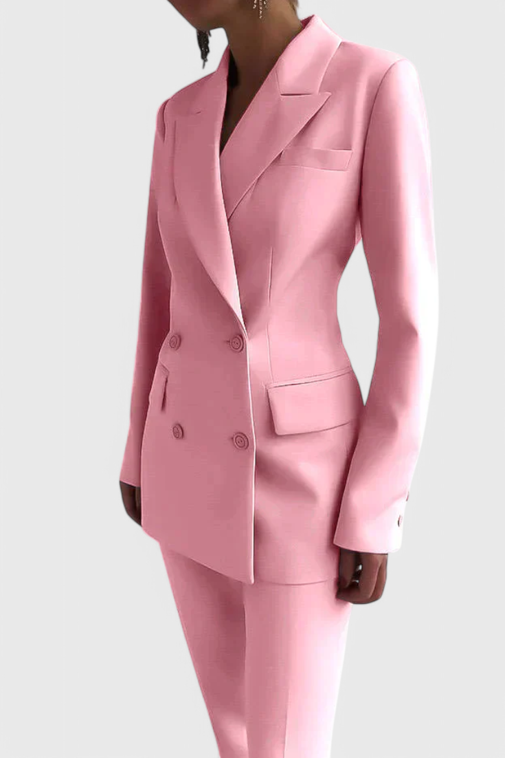 Jolene Blazer Structuré & Pantalon Large Élégant