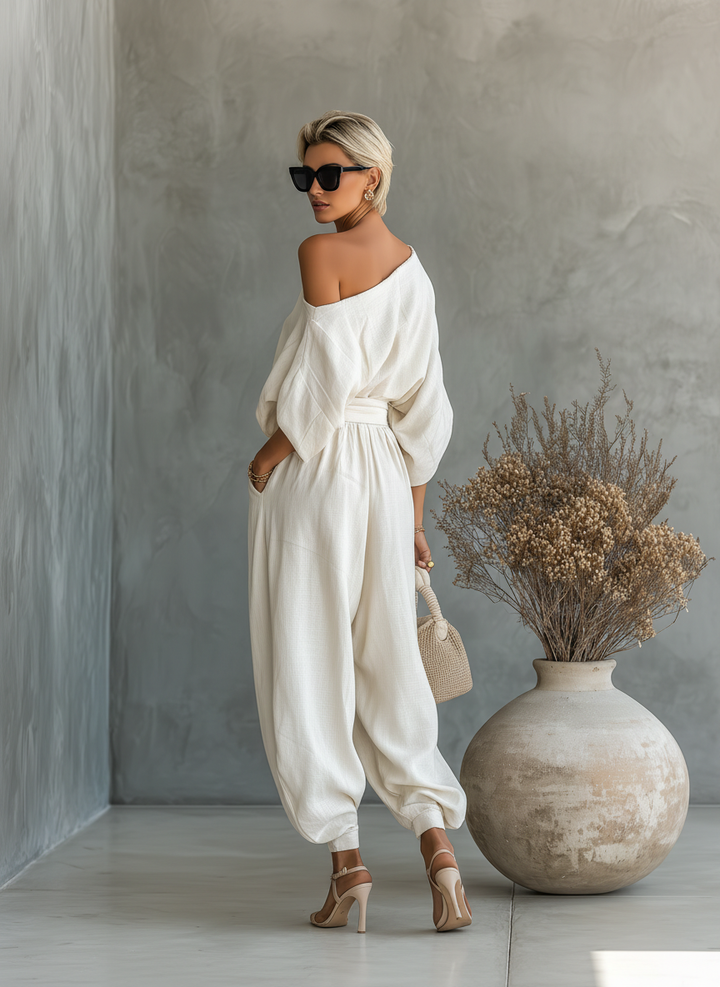 Lisa | Ensemble Élégant à Épaules Dénudées