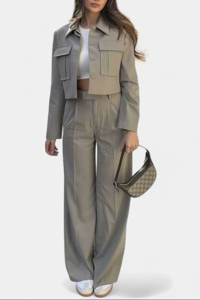 Inga Ensemble Minimaliste à Touche Luxe Décontracté