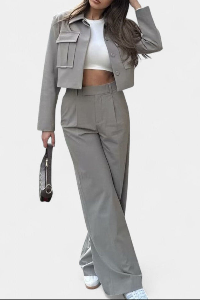 Inga Ensemble Minimaliste à Touche Luxe Décontracté