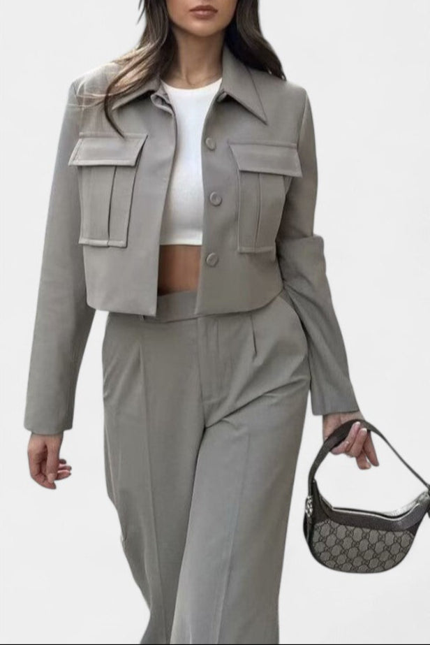 Inga Ensemble Minimaliste à Touche Luxe Décontracté