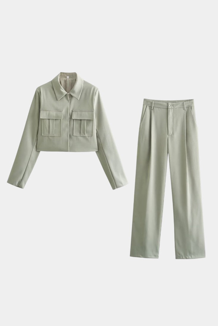 Inga Ensemble Minimaliste à Touche Luxe Décontracté