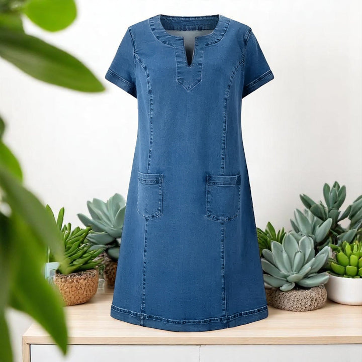 Julia | Robe Style Denim à Poches
