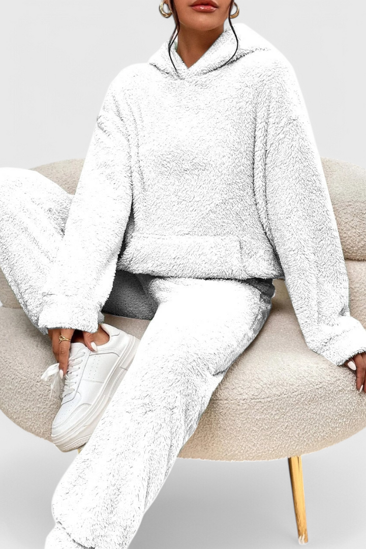 Billie Ensemble Deux Pièces en Teddy Doux et Chaleureux