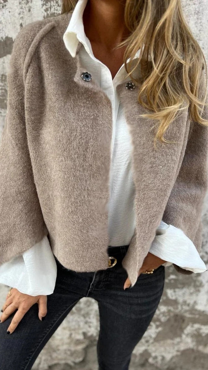 Camille | Blazer ouvert élégant avec détail de boutons