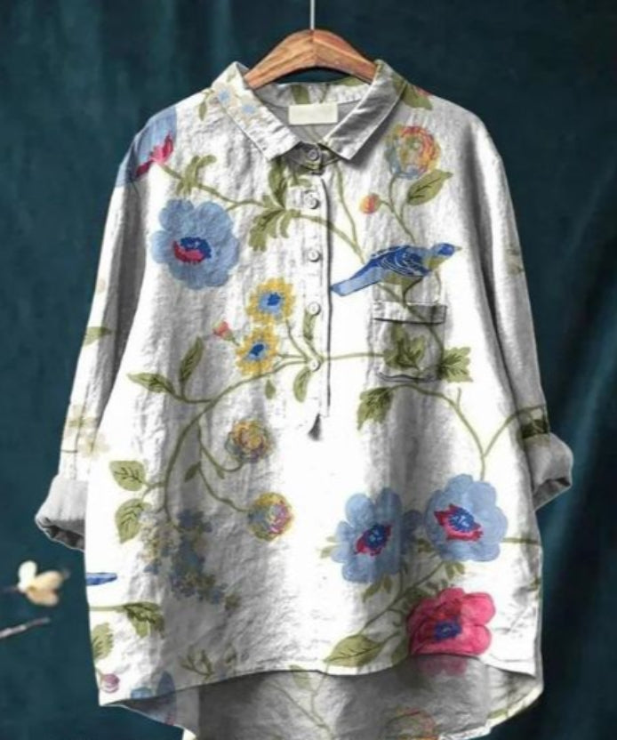 Claire™ | Blouse chic à fleurs