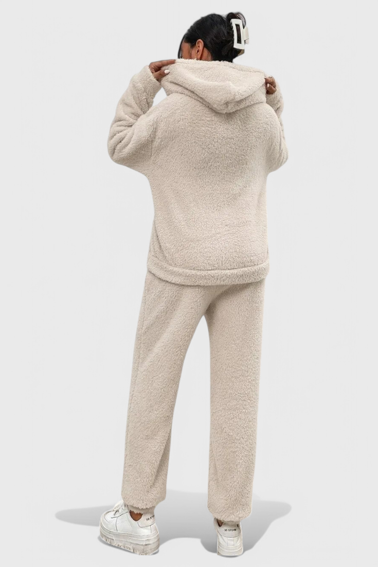 Billie Ensemble Deux Pièces en Teddy Doux et Chaleureux