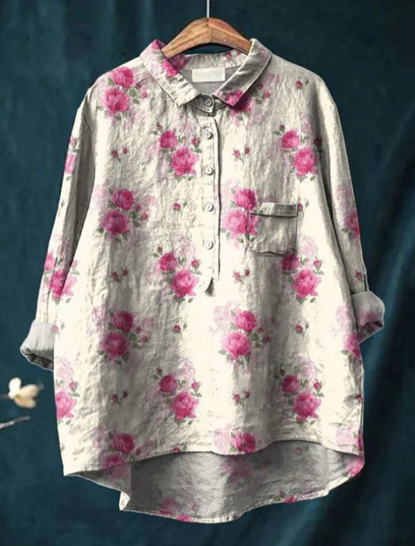 Claire™ | Blouse chic à fleurs