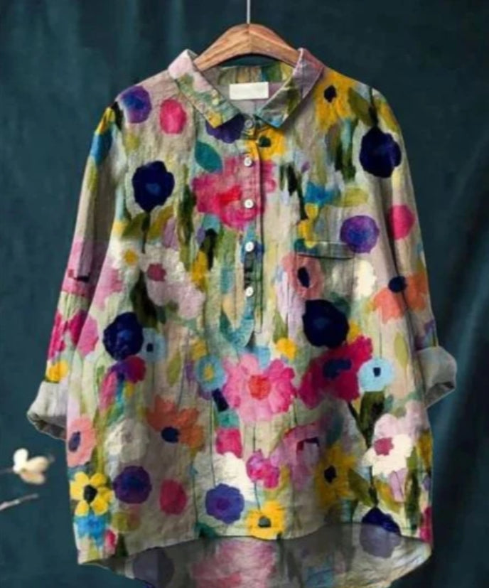 Claire™ | Blouse chic à fleurs