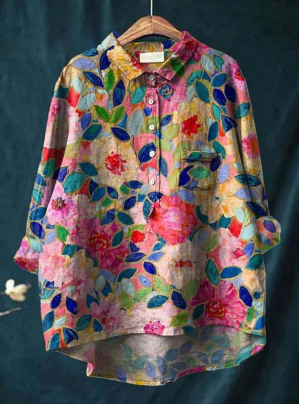 Claire™ | Blouse chic à fleurs