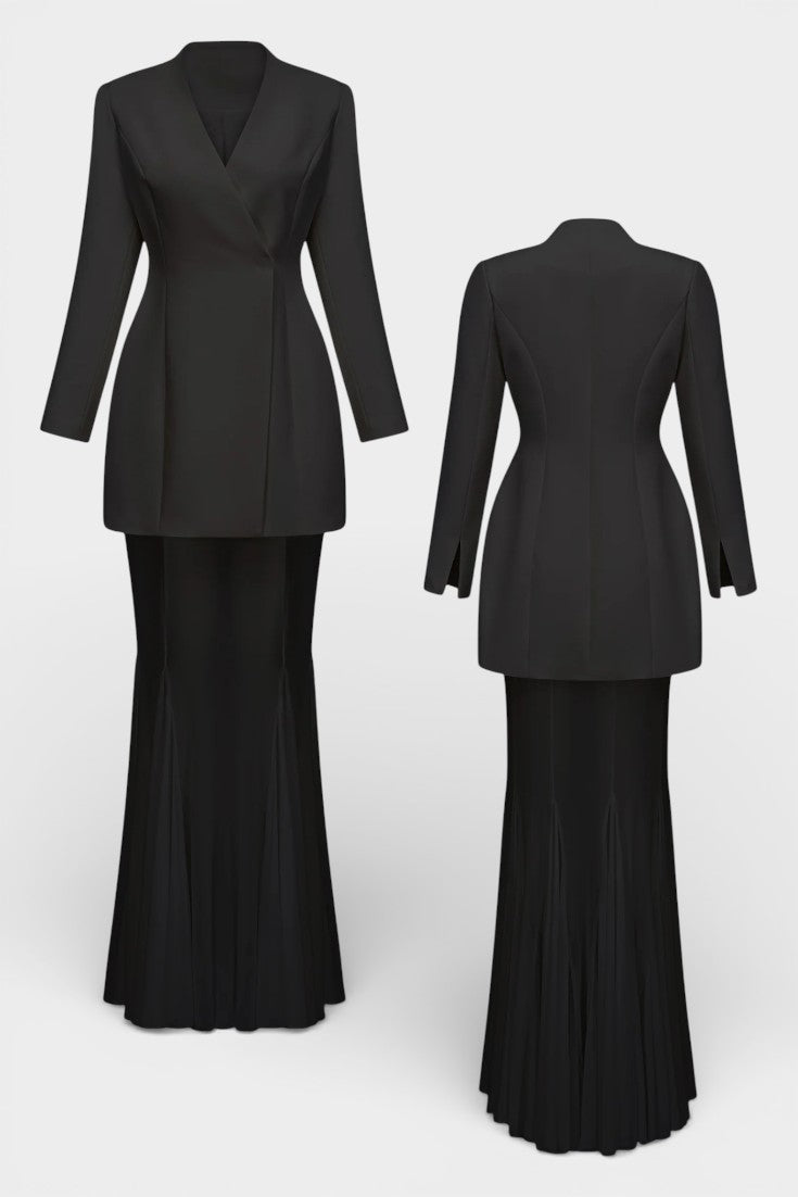 Fenella Ensemble Veste et Jupe au Design Sculptural
